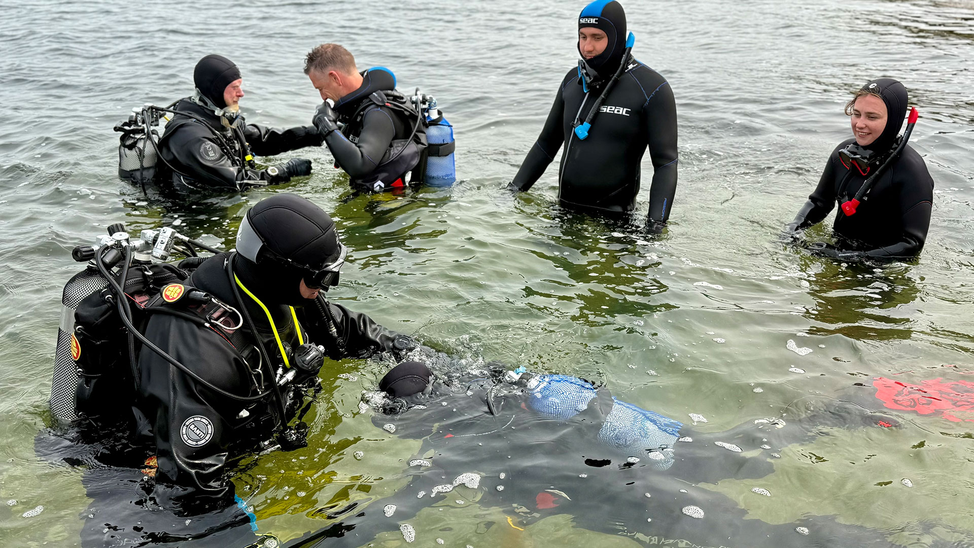 Eerste duikervaring in het Grevelingenmeer